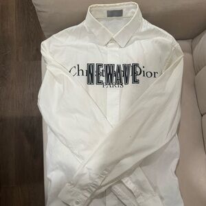 Dior Cream Collared Shirt